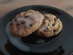 cookies and ice-cream with toppings
