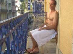 parent on balcony