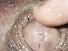 Finger fucking my cockhead