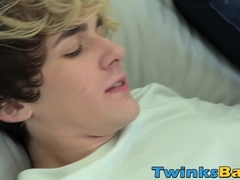 Hot teen gets a massive cumshot in his mouth after raw fuck