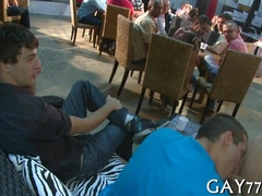 Hot Pink Cigarette in Guy's Gaping Gaping Gully