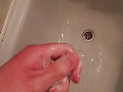Jerking in shower