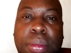 Me pumping my big black  cock with my penis pump