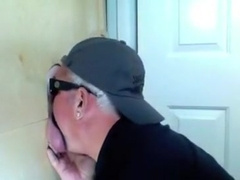 Gloryhole Professor Cums To Feed