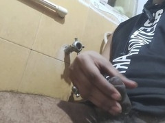 Morning Masturbation with a Big Cock