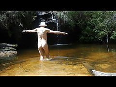 old man's naked frolic