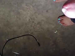 Blue toes