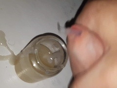 Creating A Jism Chalice / ten Geysers Of Jizm In My Jar!