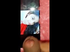Cute girl cum tribute