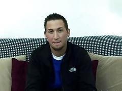 Sexy guy masturbates his pole during a solo session