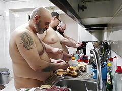 Preparing a fruit salad as dessert with WriterHorny and Nanferplus71