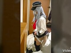 Kancolle Asian crossdresser ass fingering