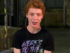 Redheaded gay boy has a hardcore BDSM fantasy fulfilled