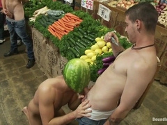 Manly Shoplifter Gets an Eggplant up His Donk and a Face Utter of Jizz