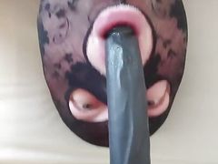 Oral Fun with the Long Dildo