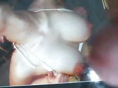 Jennatilia takes all the spunk from tossertims balls