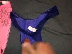 Jerk off and cum on wife's pants for her to wear later