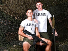 Sexy soldiers Brandon Anderson & Ryan Jordan lovin' one another