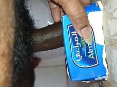Single young boy satisfying his horny cock in different way
