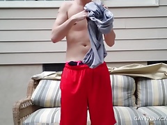 Amateur Cole Stroking In The Sunlight