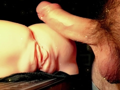 Enormous salami with a silicone bootie