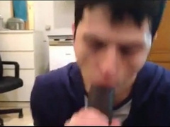 White Mexican Young Boy Sucking Black Cock Eating Cums 6