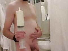 Milk Enema Belly Inflation