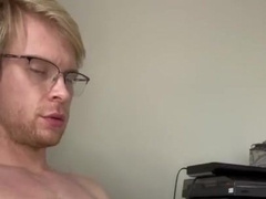 Masturbating Giant Knob till Jizz Flow