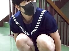 Summer Sailor Uniform Exposed at the Office