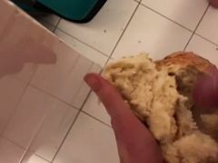 Fucking bread with cum