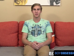 BoyObsession.com - Interviewed youngster Ethan unveils his delights and strokes off