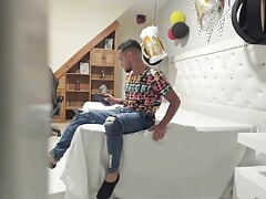 Perverted brother-in-law records me in my girlfriend's room