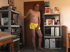 sexy satin shorts und geiler wetlook string