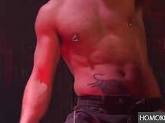 Muscular Gay Guy's Ass Ripped Open