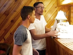 Mark Winters is in the sauna with a perverted daddy