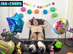 Chubby Matt Receives Feet Tickling As His Bday Gift