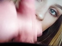 Cock tribute to nice girl