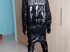 Leather Drop-Crotch Swag