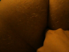 My ass getting fingered