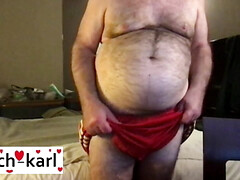 Coach Karl Showing Off His Orange Shorts 1