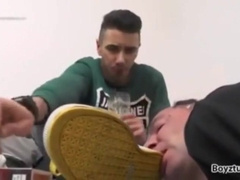 Straight Master Trampling his Faggot