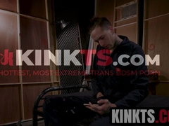 Brunette trans Natalie Mars disciplines and fucks tatted hunk Ruckus