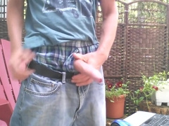 Outdoor Morning Edging Foreskin Play #1