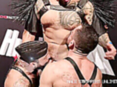 Bareback gangbang, gangbang, bareback anal