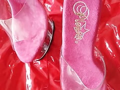 My husband make cum one my high heels