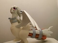 cum on Reshiram figure