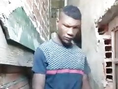 black guy showing cock