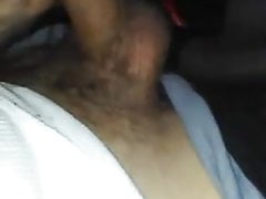 Big cum load in car