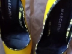 cum on high heels