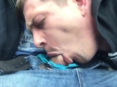 Outdoor Blowjob and Swallow with a Handsome Stranger 3